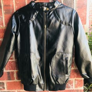 Leather jacket faux leather